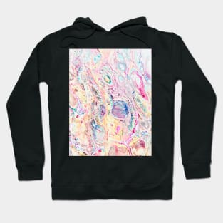 Pastel bubble abstract pour art Hoodie